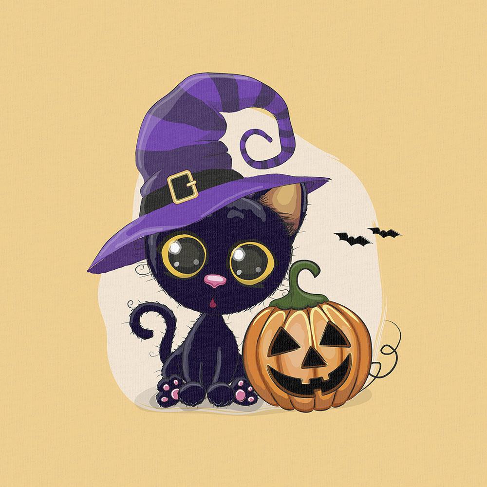 FÖRHANDSBOKNING! PANEL ÖGLAD COLLEGE - SÖTNOSAR HALLOWEEN KATT & PUMPA