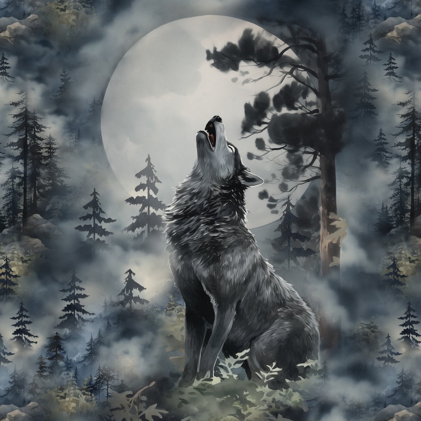 FÖRHANDSBOKNING! PANEL 55X73CM ÖGLAD COLLEGE - SKOGENS MAGISKA NATT