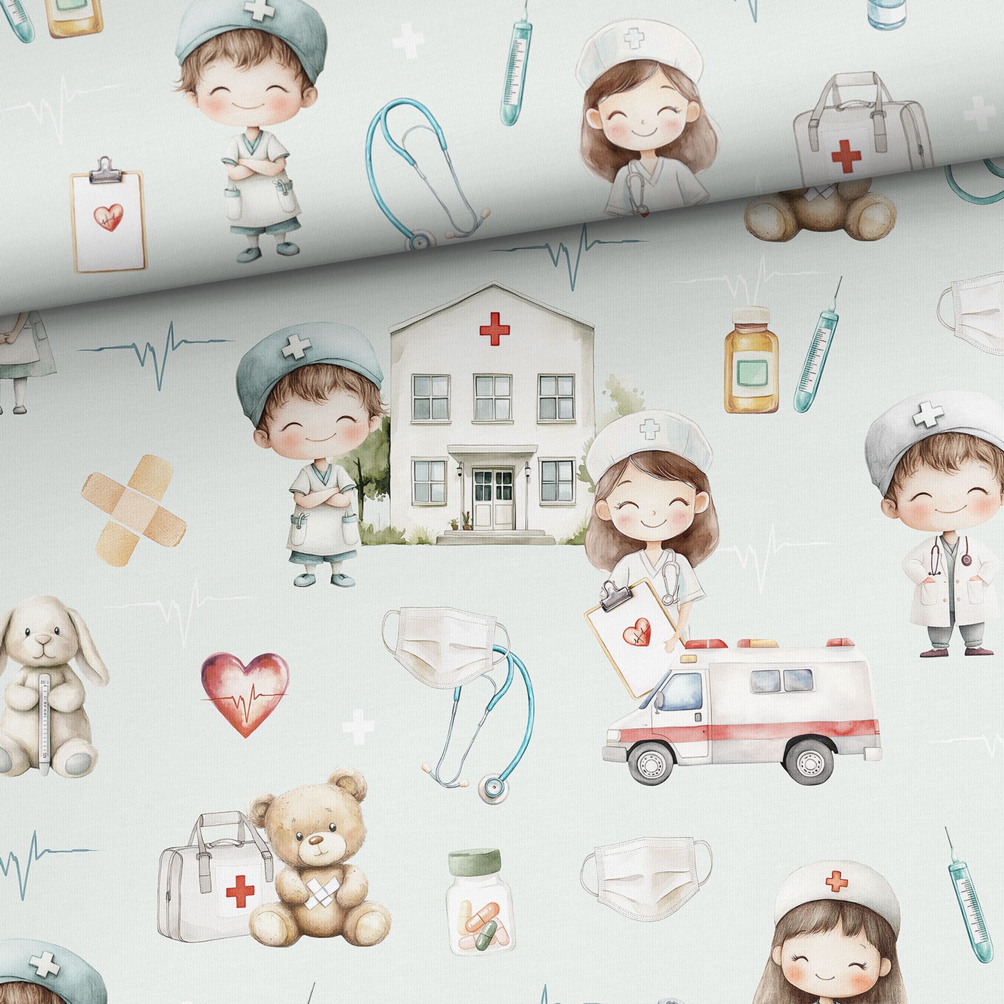 FÖRHANDSBOKNING! VÄVD BOMULL - MINI LÄKARE