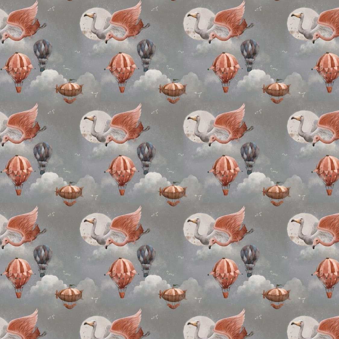 SISTA BITEN 50% ÖGLAD COLLEGE - WONDERLAND FLAMINGOS 143CM
