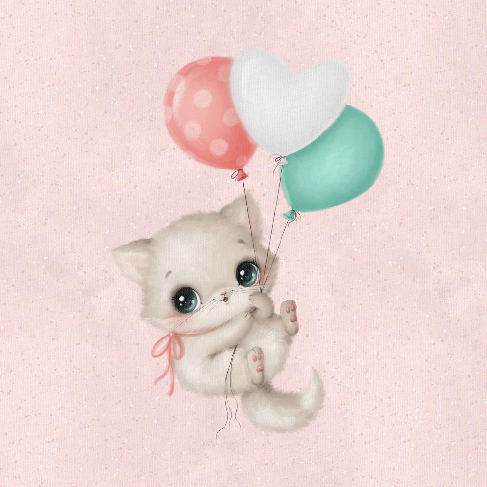LR 40% PANEL ÖGLAD COLLEGE - LITTLE SWEETIES LIGHTPINK KITTEN