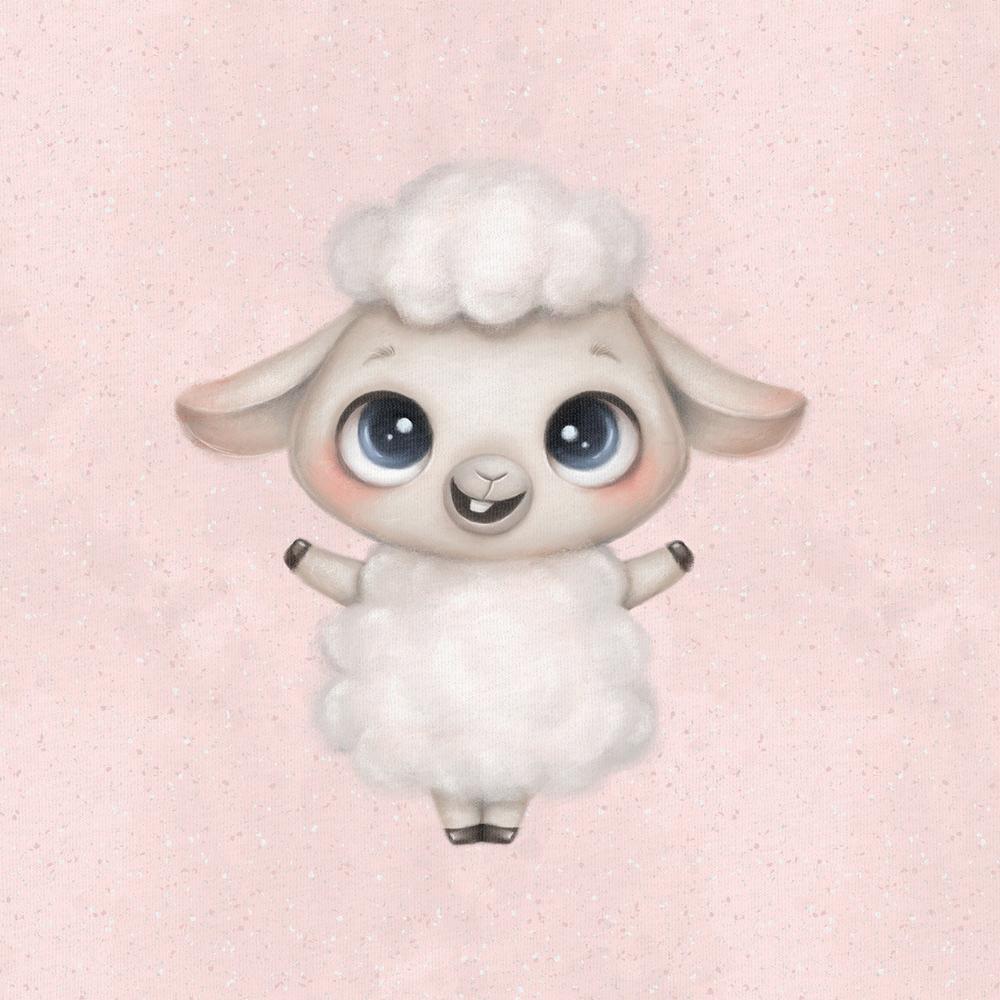 LR 40% PANEL ÖGLAD COLLEGE - LITTLE SWEETIES LIGHTPINK LAMB