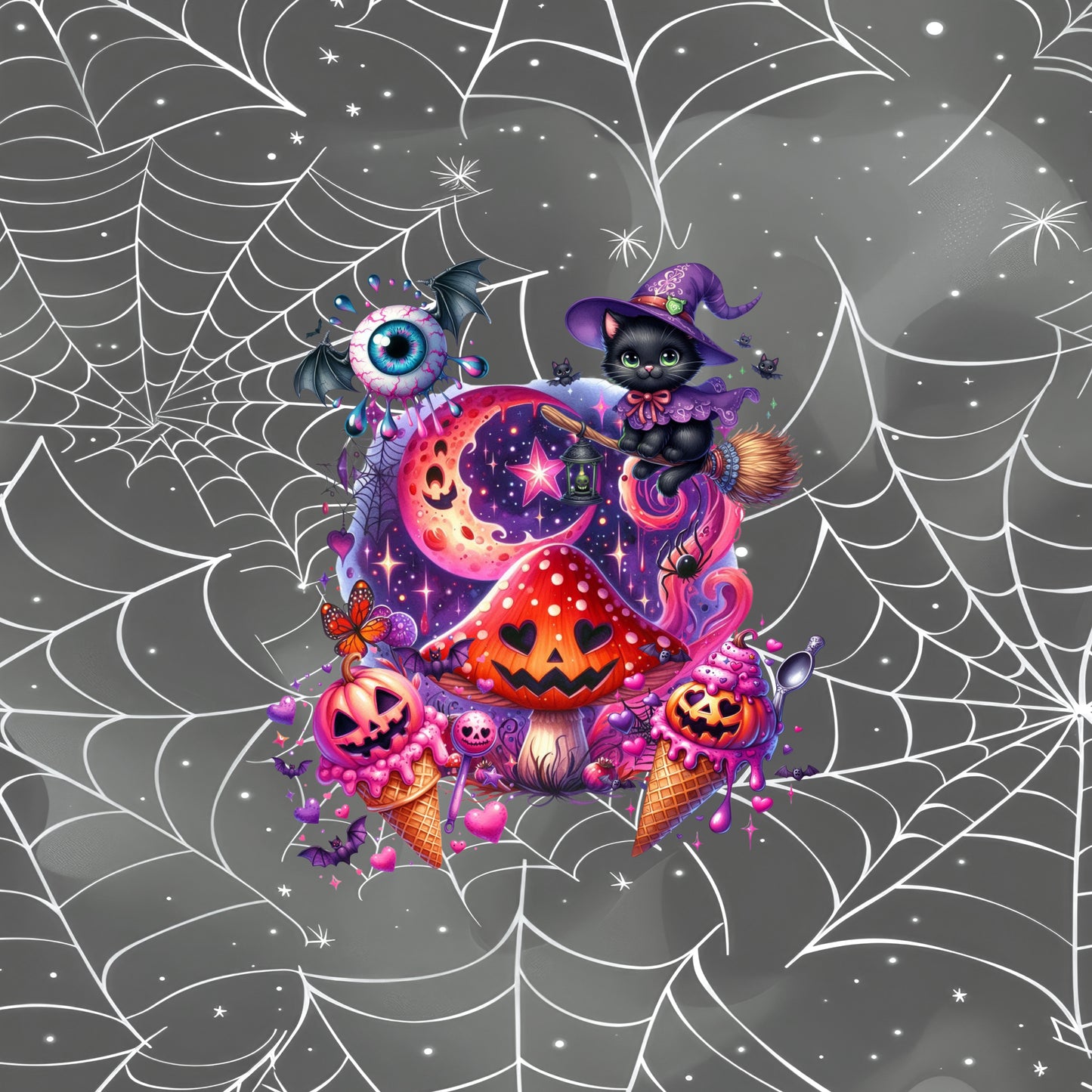 LR 50% PANEL JERSEY - PURPLE HALLOWEEN PANEL