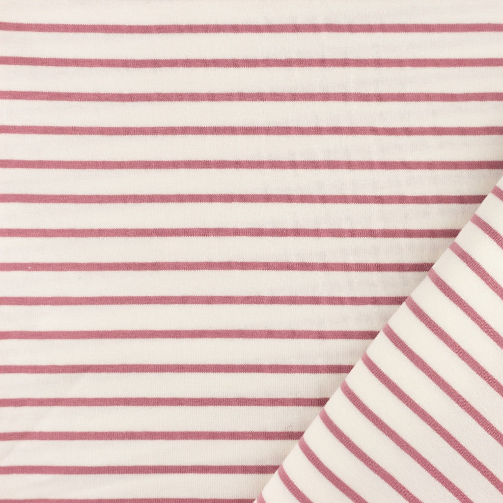 SISTA BITEN 40%! JERSEY RÄNDER - MINI LJUS GAMMELROSA 374CM