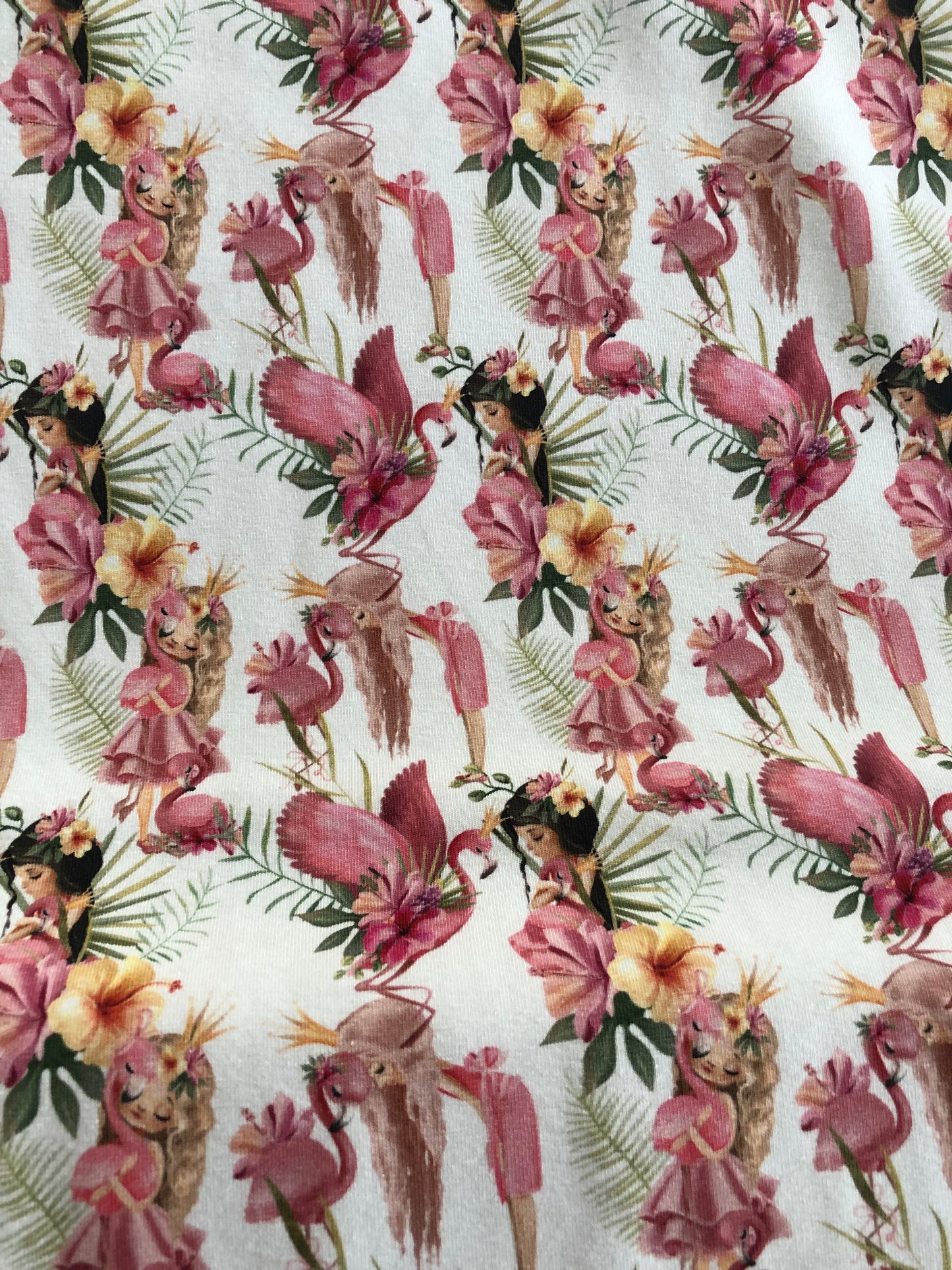 LR 50% JERSEY - FLAMINGO & GIRLS