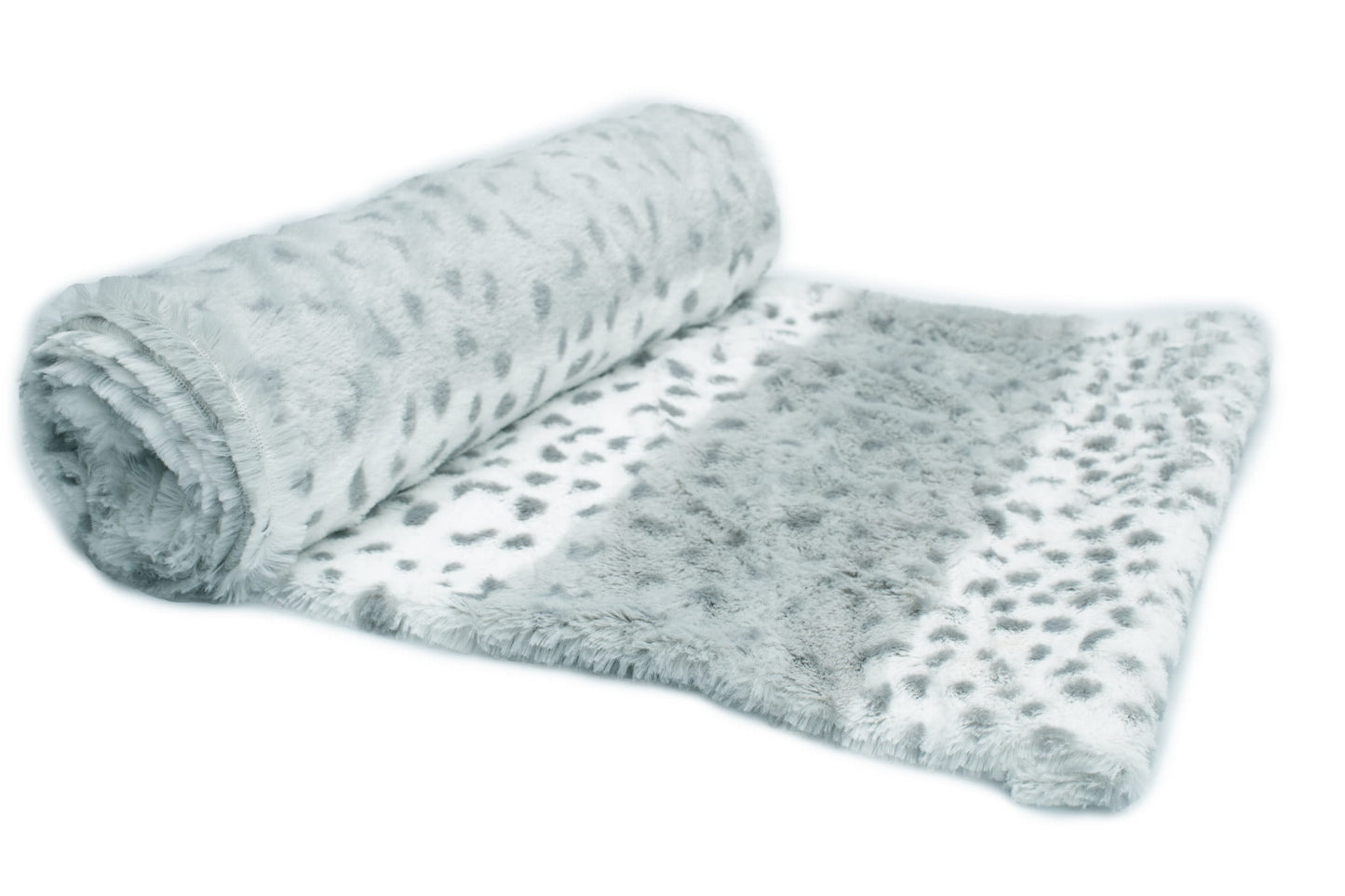 METERVARA 50%! MINKY FUSKPÄLS SNÖLEOPARD