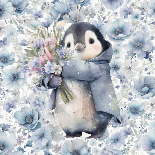 FÖRHANDSBOKNING! PANEL ÖGLAD COLLEGE - KALLA BLÅ BLOMMOR