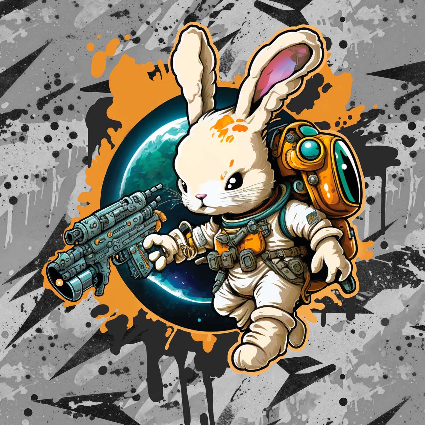 FÖRHANDSBOKNING! PANEL 55X73CM ÖGLAD COLLEGE - FÄRG SLÄNGD PÅ VÄGGEN ORANGE COOLING