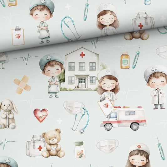 FÖRHANDSBOKNING! VÄVD BOMULL - MINI LÄKARE