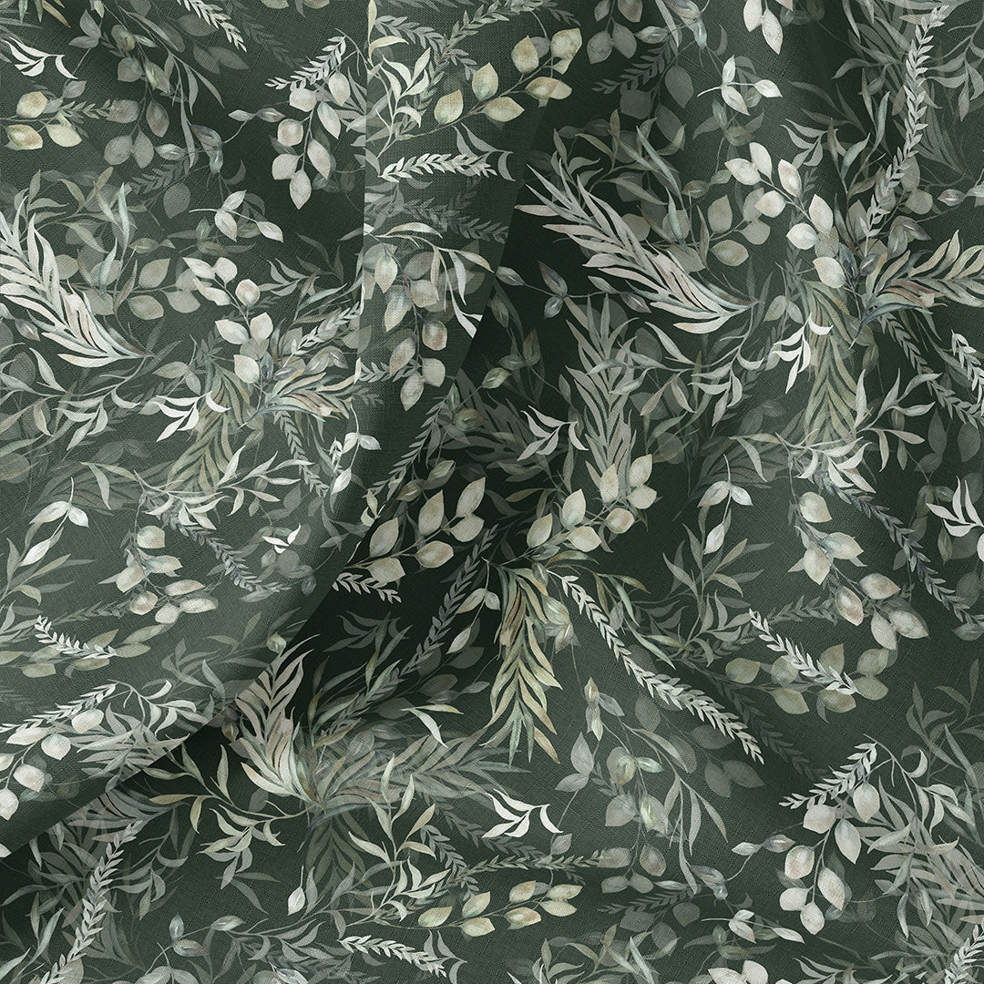 SISTA BITEN 40%! SATINVÄVD BOMULL - GREENISH GREEN 85CM