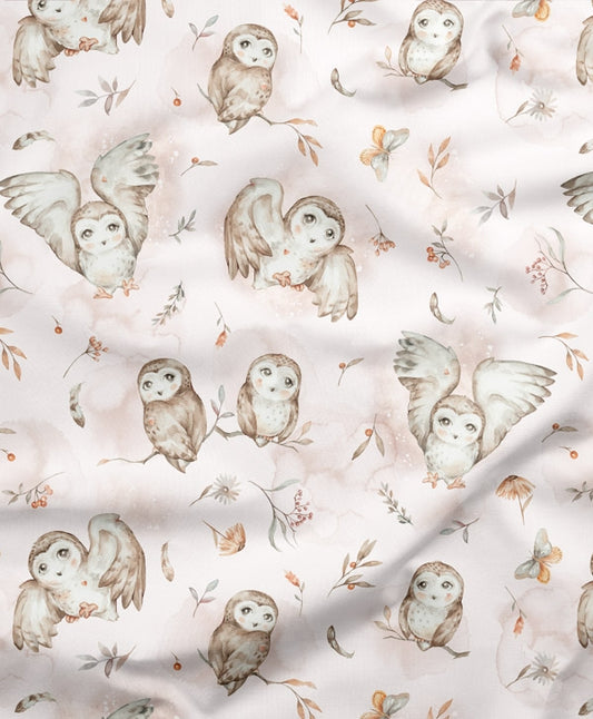 LR 60% SATINVÄVD BOMULL - UGGLISH LIGHTPINK