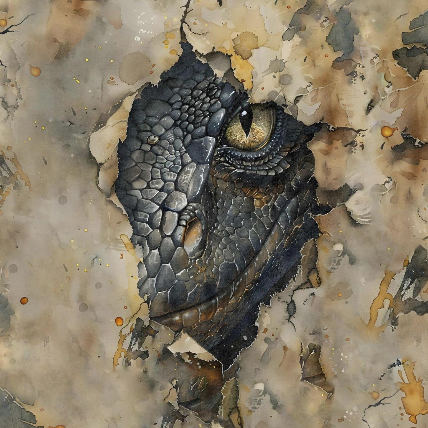 FÖRHANDSBOKNING! PANEL 55X73CM ÖGLAD COLLEGE - DRAKHUVUD