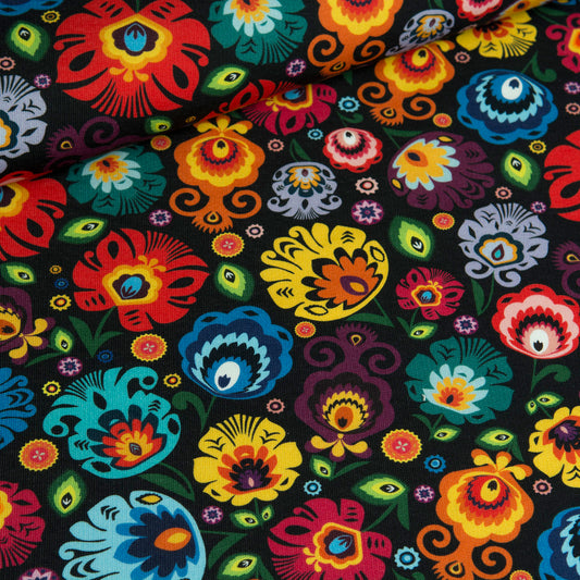 SISTA BITEN! JERSEY - STORA BLOMMOR ALA RETRO 152CM