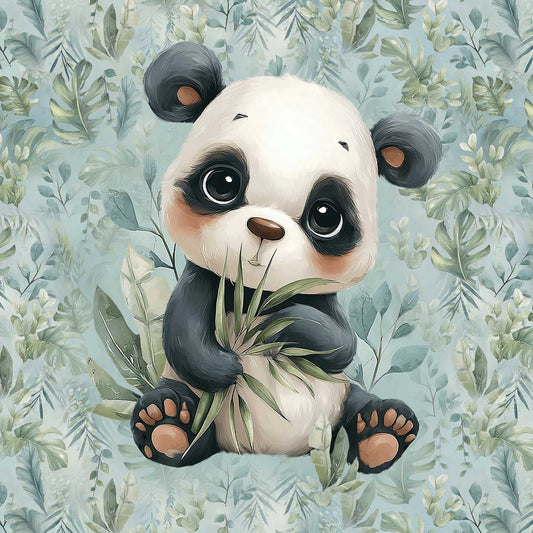 FÖRHANDSBOKNING! PANEL ÖGLAD COLLEGE - SÖT BLÅ TROPISK PANDA