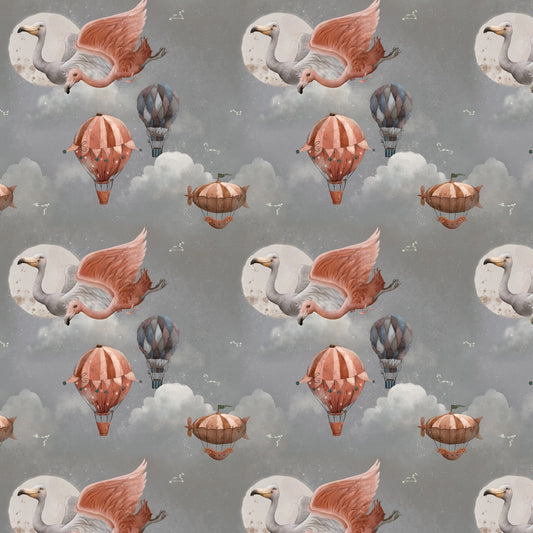 SISTA BITEN 50% ÖGLAD COLLEGE - WONDERLAND FLAMINGOS 143CM
