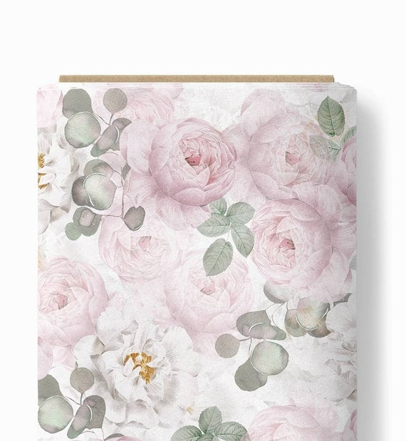SISTA BITEN 30%! JERSEY - BLOMMOR 73CM