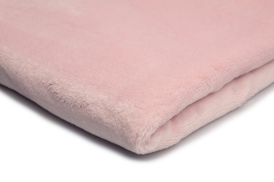 LR 50% SISTA BITEN MINKY DUBBELSIDIG FLUFF LJUSROSA 126CM