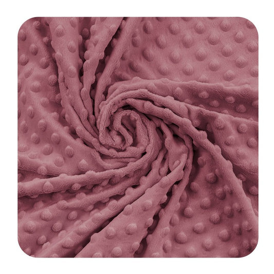 SISTA BITEN! MINKY PLOPPAR MÖRK GAMMELROSA DELUXE 63CM