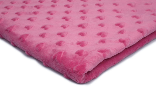 SISTA BITEN 50%! MINKY HJÄRTA FUCHSIA 83CM