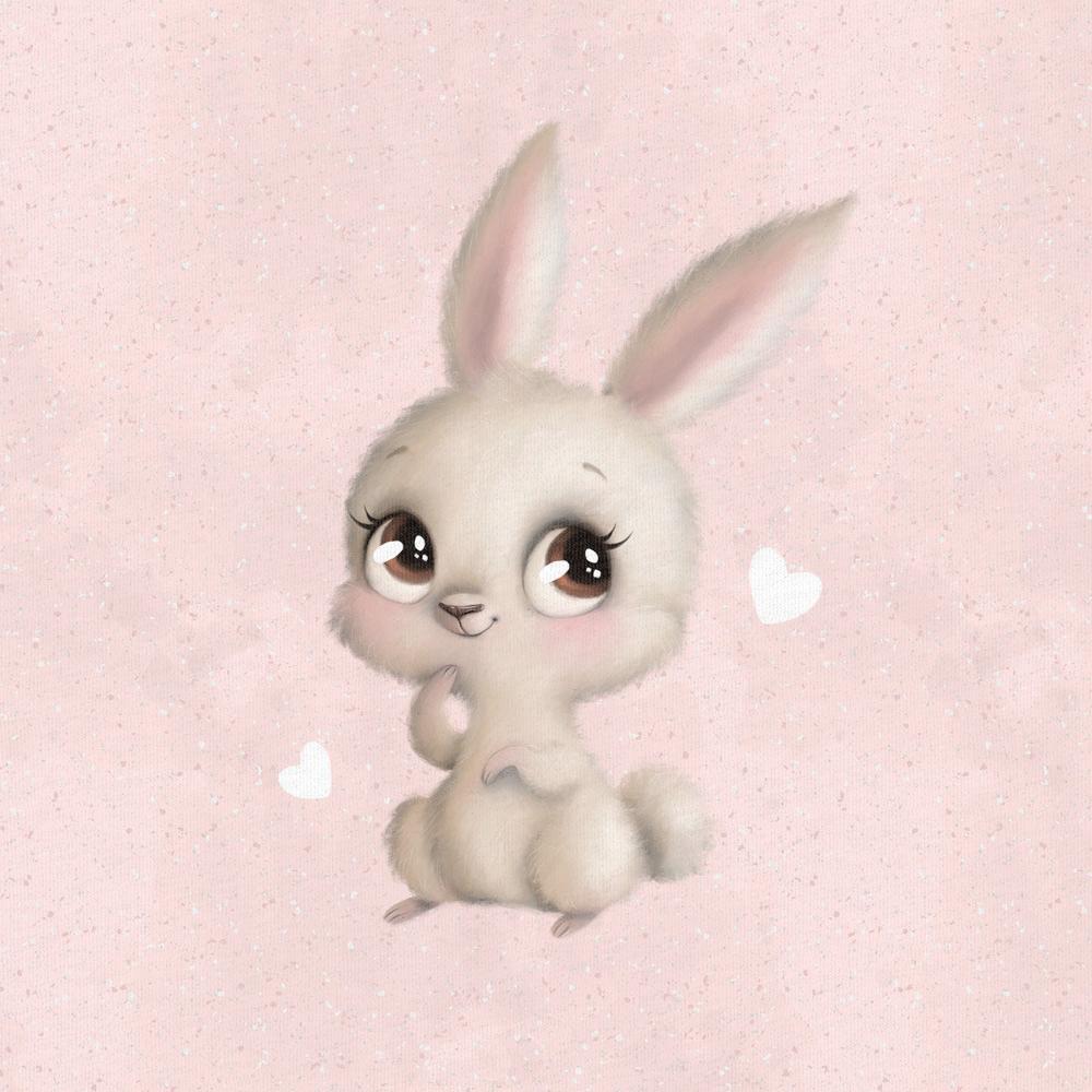 LR 40% PANEL ÖGLAD COLLEGE - LITTLE SWEETIES LIGHTPINK BUNNY