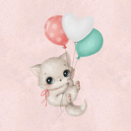 LR 60% PANEL ÖGLAD COLLEGE - LITTLE SWEETIES LIGHTPINK KITTEN