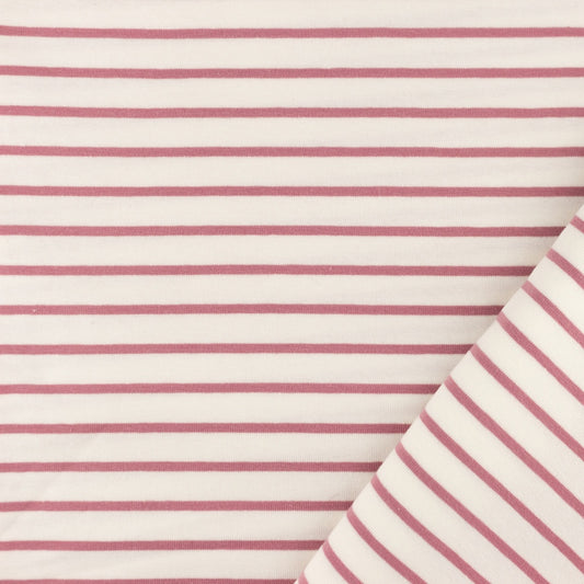 SISTA BITEN 40%! JERSEY RÄNDER - MINI LJUS GAMMELROSA 374CM